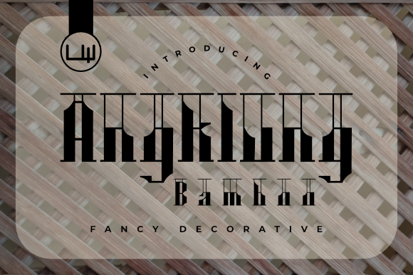 Angklung Bamboo: A Distinctive Font for Modern Design