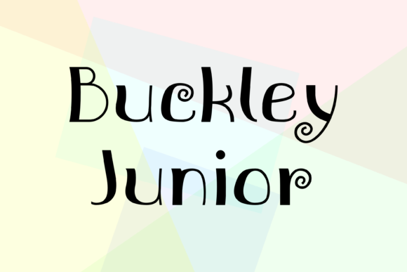 Buckley Junior: A Cool Display Font for Modern Design