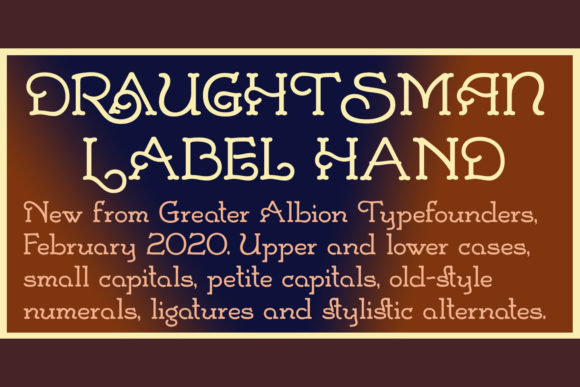 Draughtsman Label Hand: A Vintage Font for Modern Design