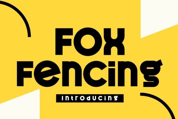 Unleash Vibrant Energy with Fox Fencing Font